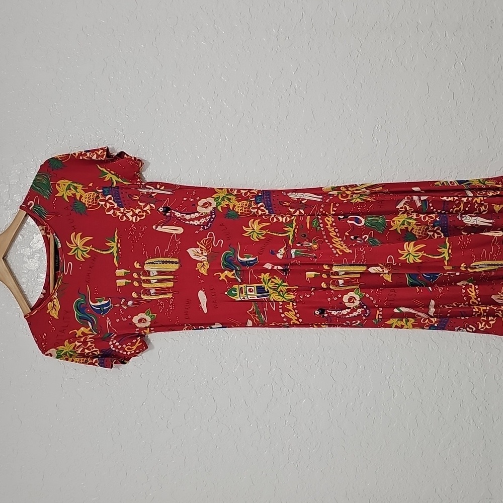 Ralph Lauren Hawaiian Print Dress